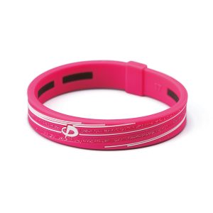 Bracelet S SLASH LINE Pink White